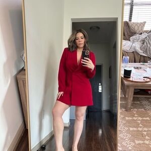 Red Blazer dress